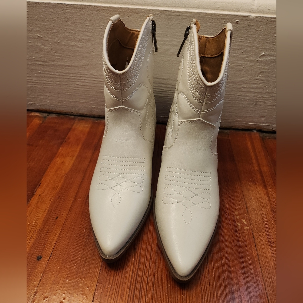 White Ankle Boots